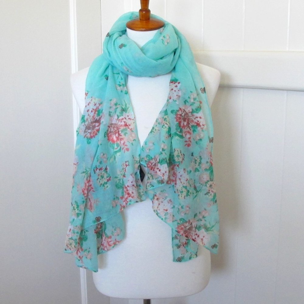 Sweet Floral Spring Scarf